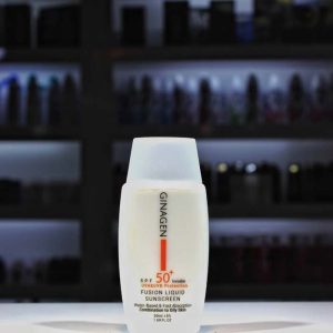 ضدآفتاب بی رنگ Ginagen ژیناژن مدل SPF50 پوست چرب