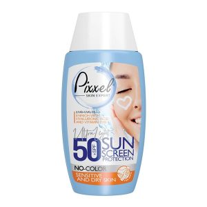 ضدآفتاب بی رنگ Pixxel پیکسل مدل SPF50 پوست خشک و حساس