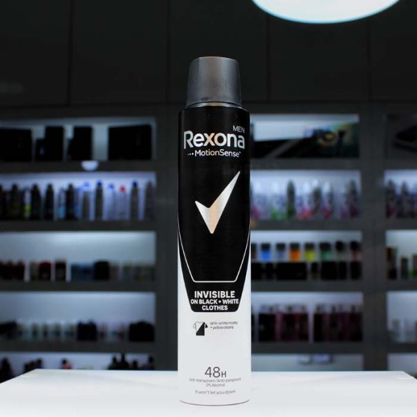 اسپری مردانه Rexona رکسونا مدل Invisble Black & White