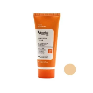 ضدآفتاب بژ روشن Voche وچه مدل SPF50 پوست چرب و آکنه دار