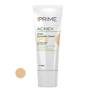 ضدآفتاب بژ روشن Prime پرایم مدل SPF60 پوست مختلط تا چرب 40 میل