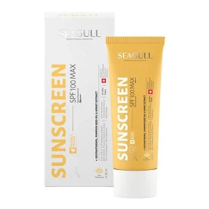 ضدآفتاب بی رنگ Seagull سی گل مدل SPF100 انواع پوست