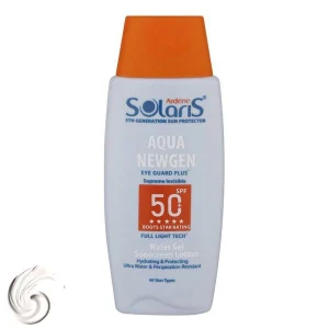 لوسیون آبی ضد آفتاب فاقد چربی آردن spf50 مناسب انواع پوست بدون رنگ